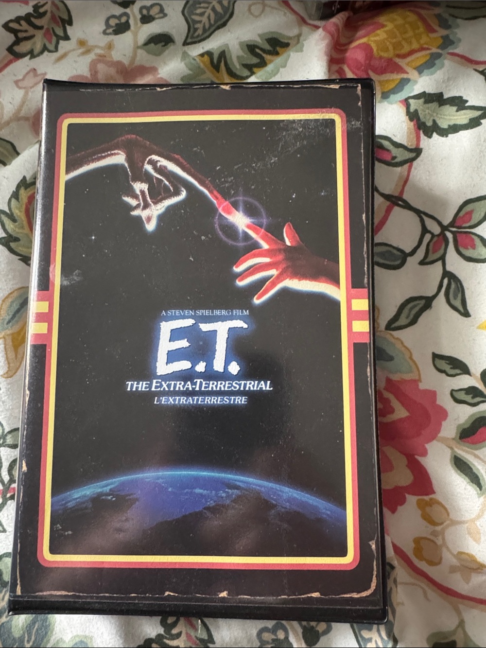 E.T. The Extra-Terrestrial VHS Movie Box - Black with Red & Yellow Accents